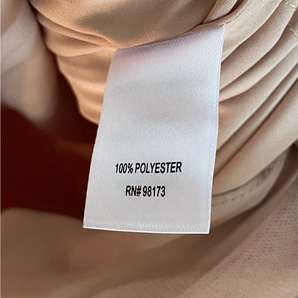 RICKIE FREEMAN TERI JON pink beading sequins feather flower tulle maxi dress - Picture 12 of 13